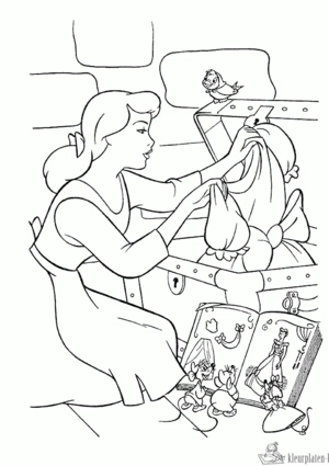 Assepoester 8 kleurplaat