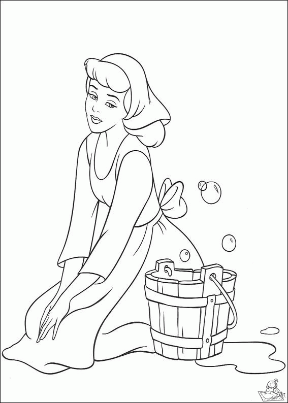 Assepoester 9 kleurplaat