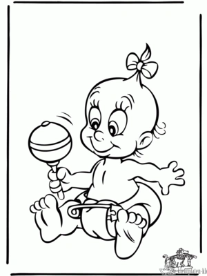 Baby 14 kleurplaat