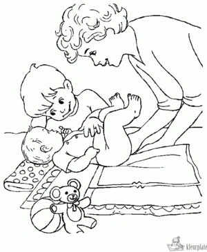 Baby 45 kleurplaat