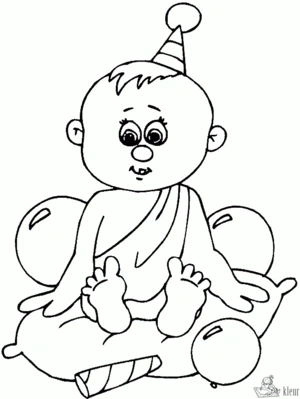 Baby 73 kleurplaat