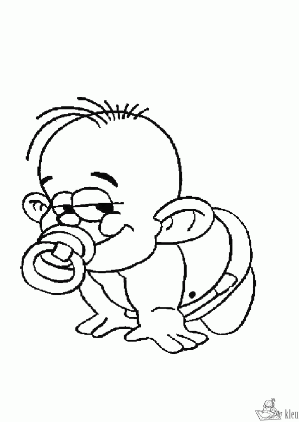 Baby 80 kleurplaat