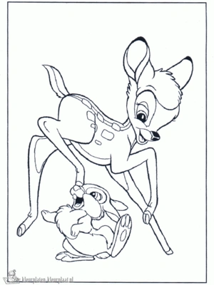 Bambi 11 kleurplaat