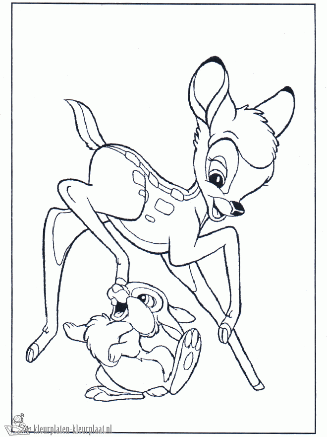 Bambi 11 kleurplaat