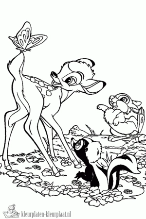 Bambi 12 kleurplaat