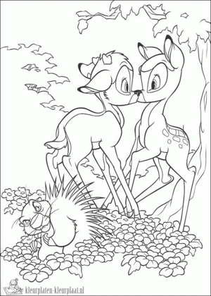 Bambi 17 kleurplaat