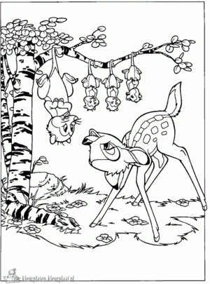 Bambi 18 kleurplaat