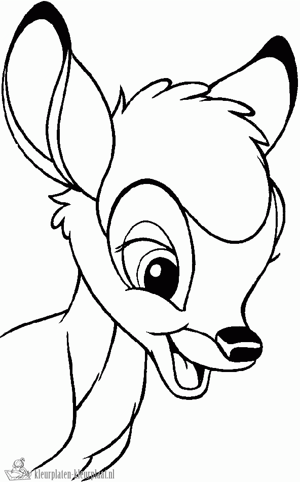 Bambi 19 kleurplaat