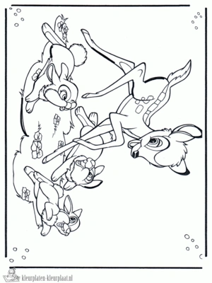 Bambi 2 kleurplaat