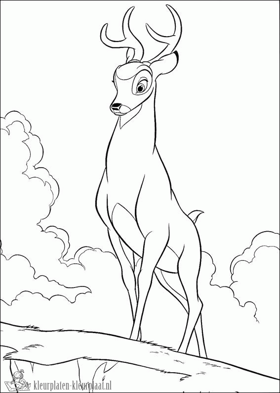 Bambi 21 kleurplaat