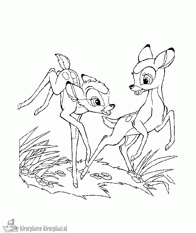 Bambi 30 kleurplaat