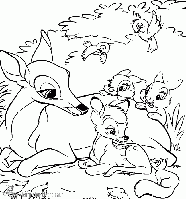 Bambi 31 kleurplaat