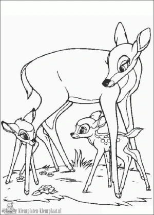 Bambi 32 kleurplaat