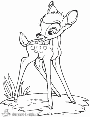 Bambi 34 kleurplaat
