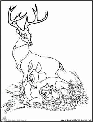 Bambi 5 kleurplaat