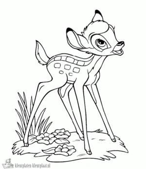 Bambi 6 kleurplaat