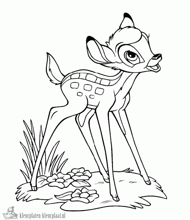 Bambi 6 kleurplaat