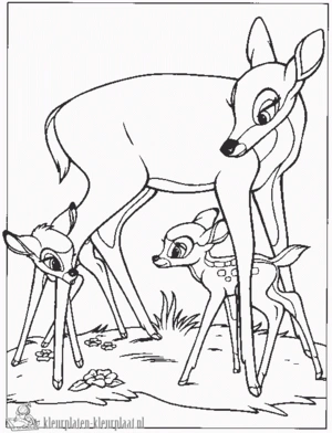 Bambi 8 kleurplaat