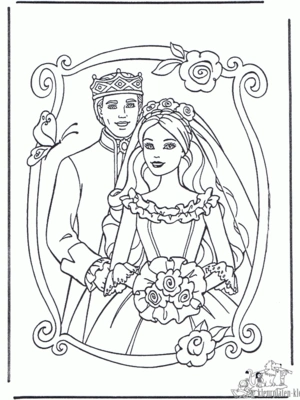 Barbie 19 kleurplaat