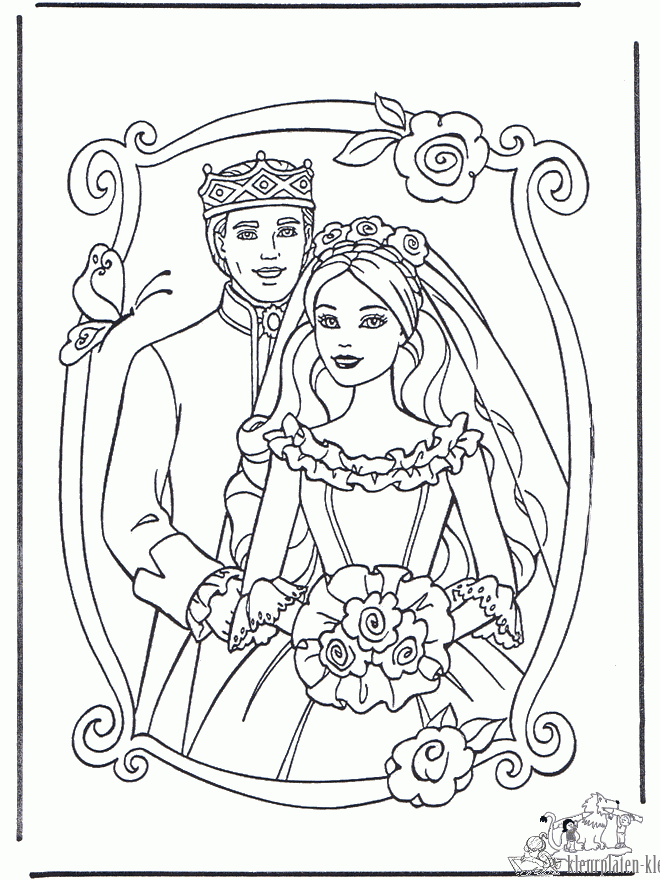 Barbie 19 kleurplaat