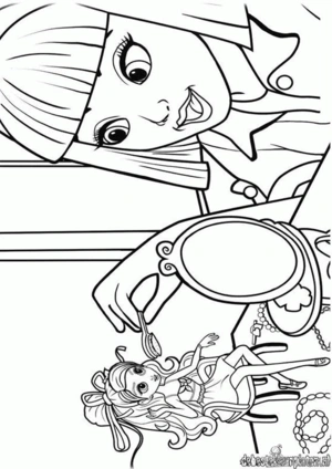 Barbie 21 kleurplaat