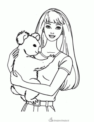 Barbie 26 kleurplaat