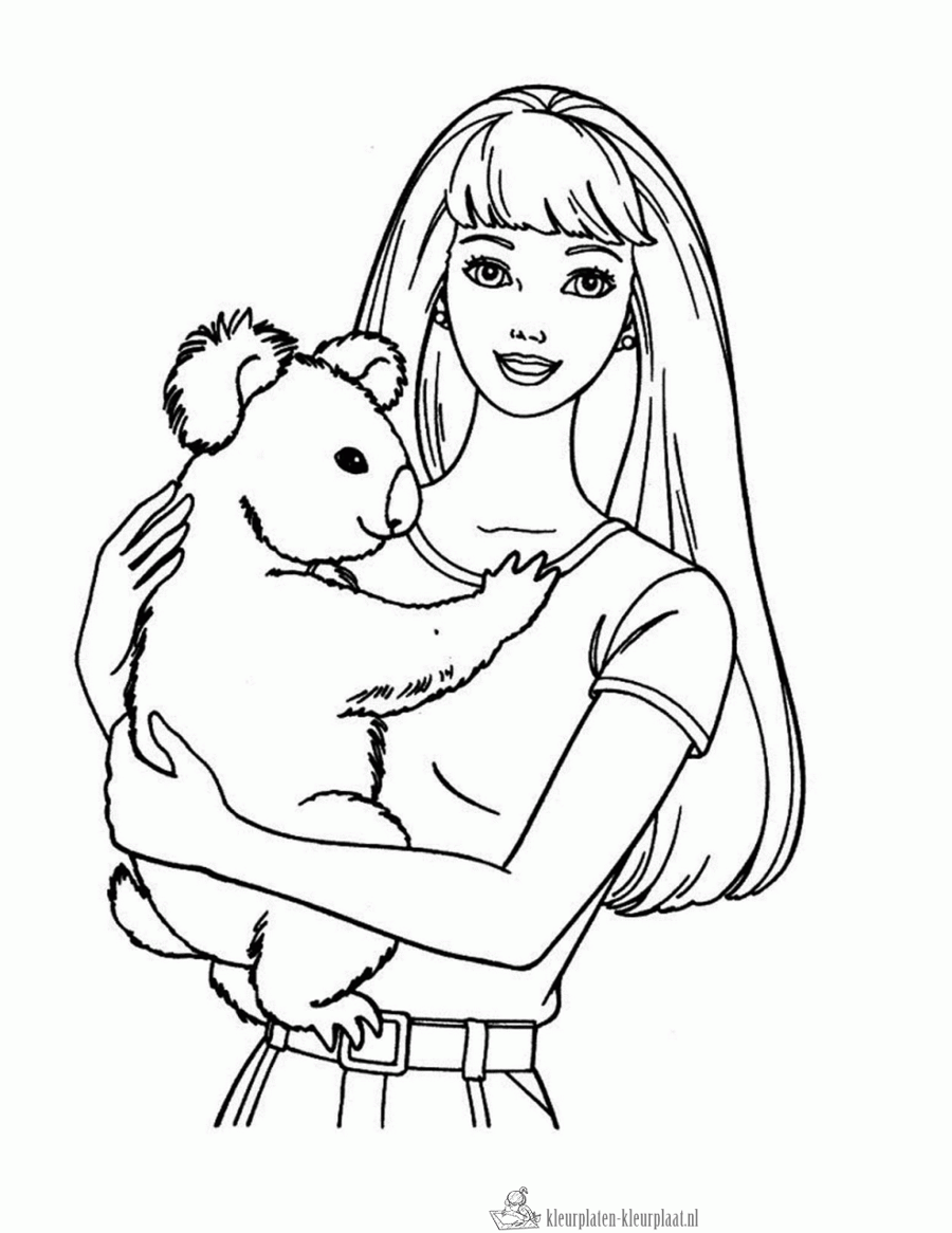 Barbie 26 kleurplaat