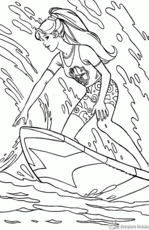 Barbie 33 kleurplaat