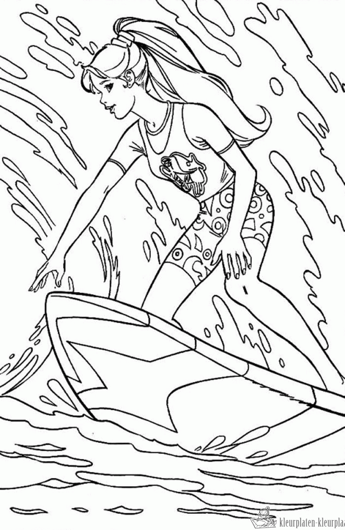 Barbie 33 kleurplaat