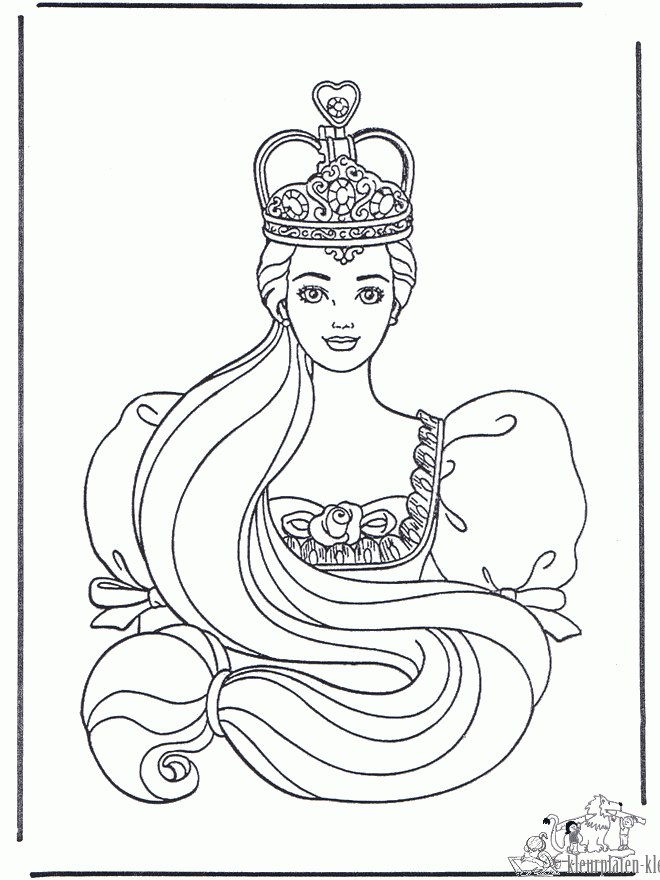 Barbie 37 kleurplaat