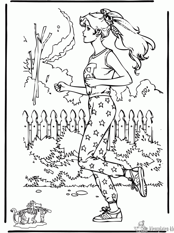 Barbie 39 kleurplaat