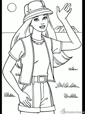 Barbie 42 kleurplaat