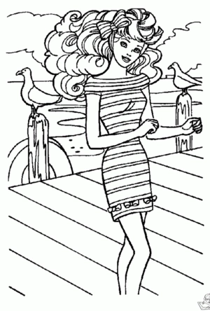 Barbie 49 kleurplaat