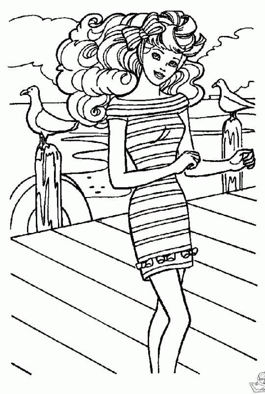 Barbie 49 kleurplaat