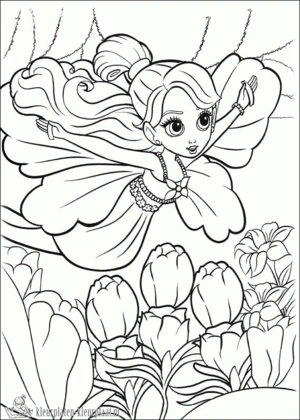 Barbie 55 kleurplaat