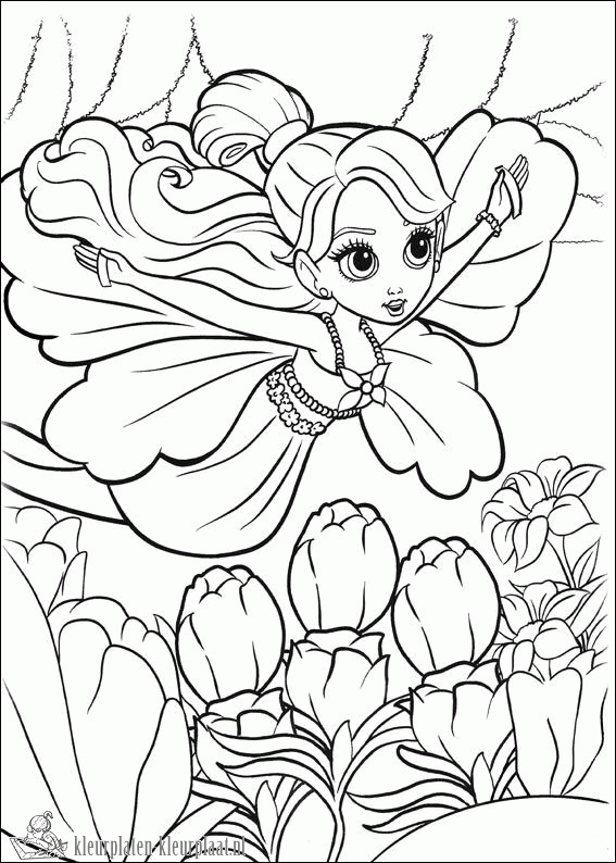 Barbie 55 kleurplaat