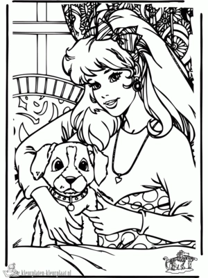 Barbie 87 kleurplaat