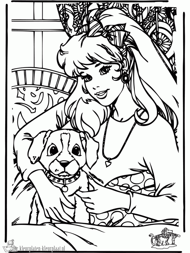 Barbie 87 kleurplaat