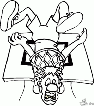 Basketbal 11 kleurplaat