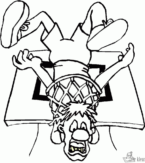 Basketbal 11 kleurplaat