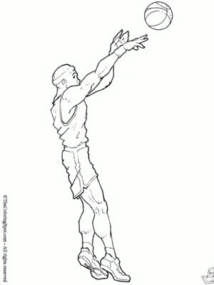 Basketbal 19 kleurplaat