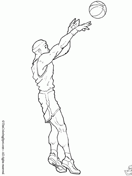 Basketbal 19 kleurplaat