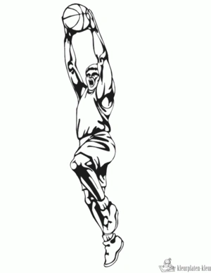 Basketbal 26 kleurplaat