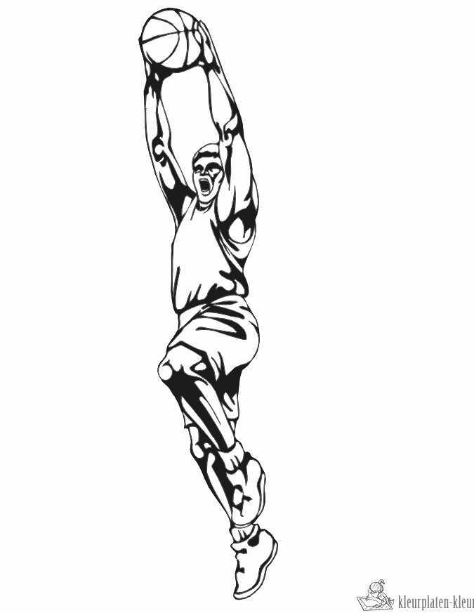 Basketbal 26 kleurplaat