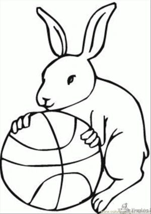 Basketbal 33 kleurplaat