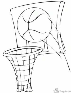 Basketbal 34 kleurplaat