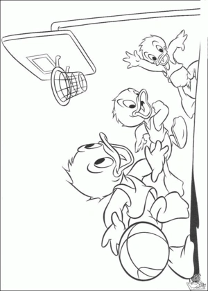 Basketbal 5 kleurplaat