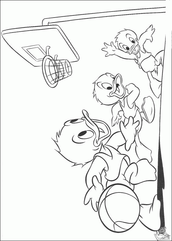 Basketbal 5 kleurplaat