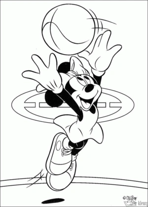 Basketbal 7 kleurplaat