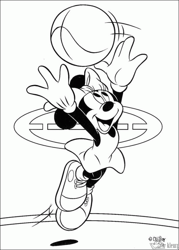 Basketbal 7 kleurplaat